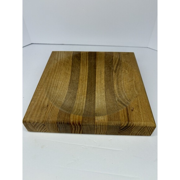 8" X 8" Butcher Block Cutting Board Riser Thick Kitchen Decor Country Farmhouse - Picture 4 of 6